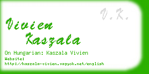 vivien kaszala business card